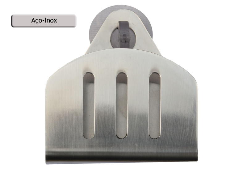Porta Esponja de inox com ventosa - redondo