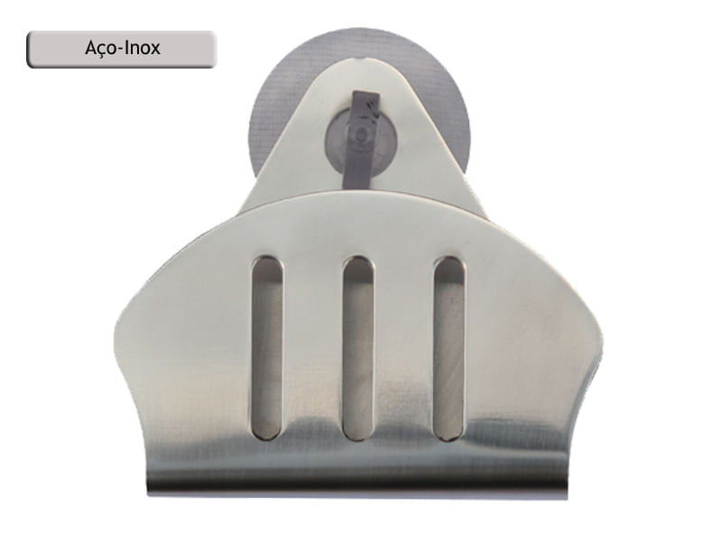 Porta Esponja de inox com ventosa - concha