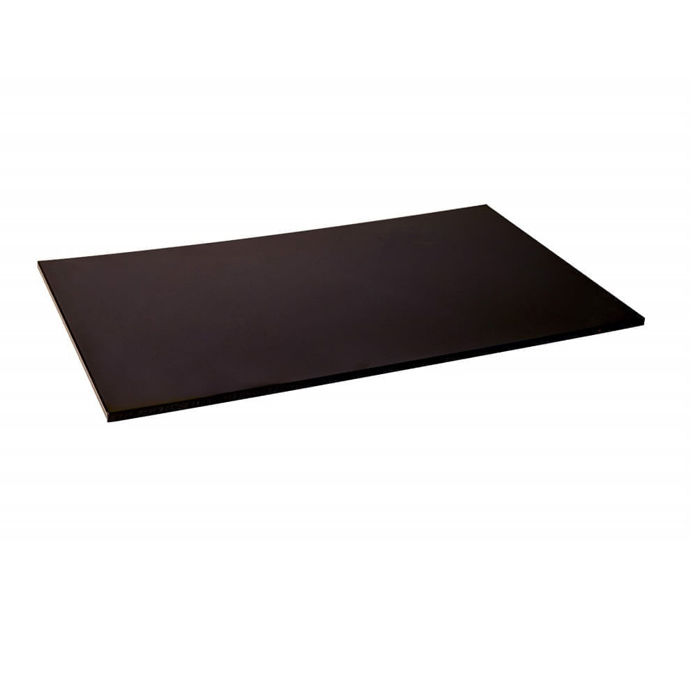 Tabua Corte Lisa polietileno - Preta 60 x 40 x 1,5-Churrasco
