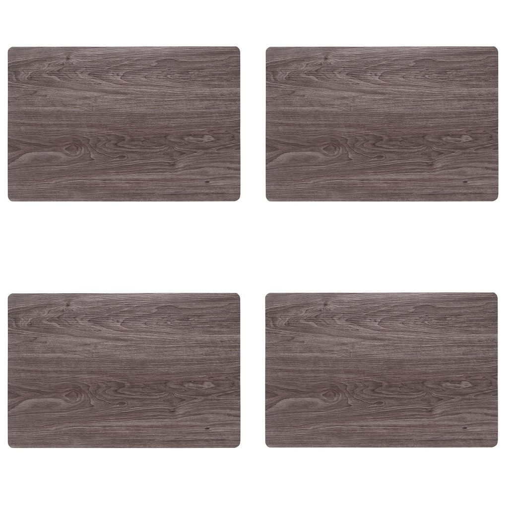 Jogo Americano 4 unidades Rustico Laminado Cinza elegante