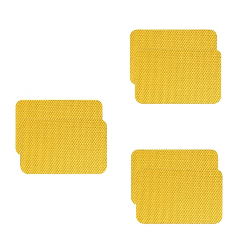 Jogo americano antiderrapante - todos dias - AMARELO 6 peças