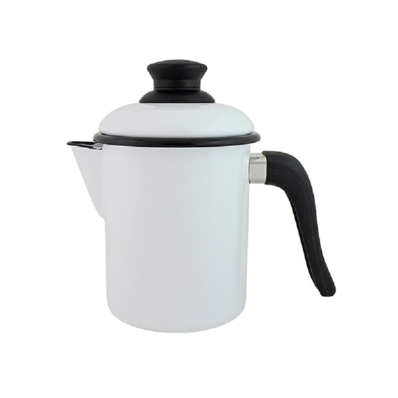 Leiteira de qualidade em Agata - 900 ml - Branca - Ewel