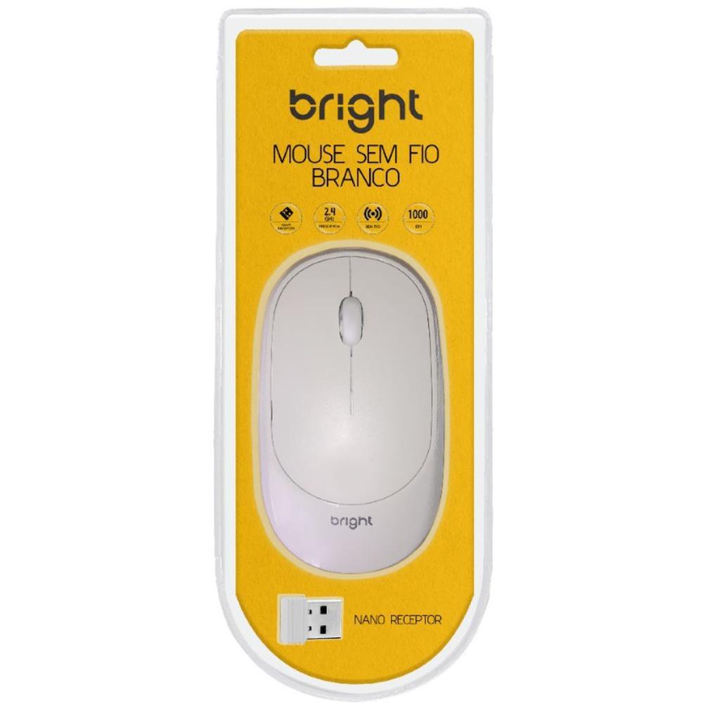 Mouse Optico sem Fio 1000DPI 2,4GHZ USB 2.0/5W BR