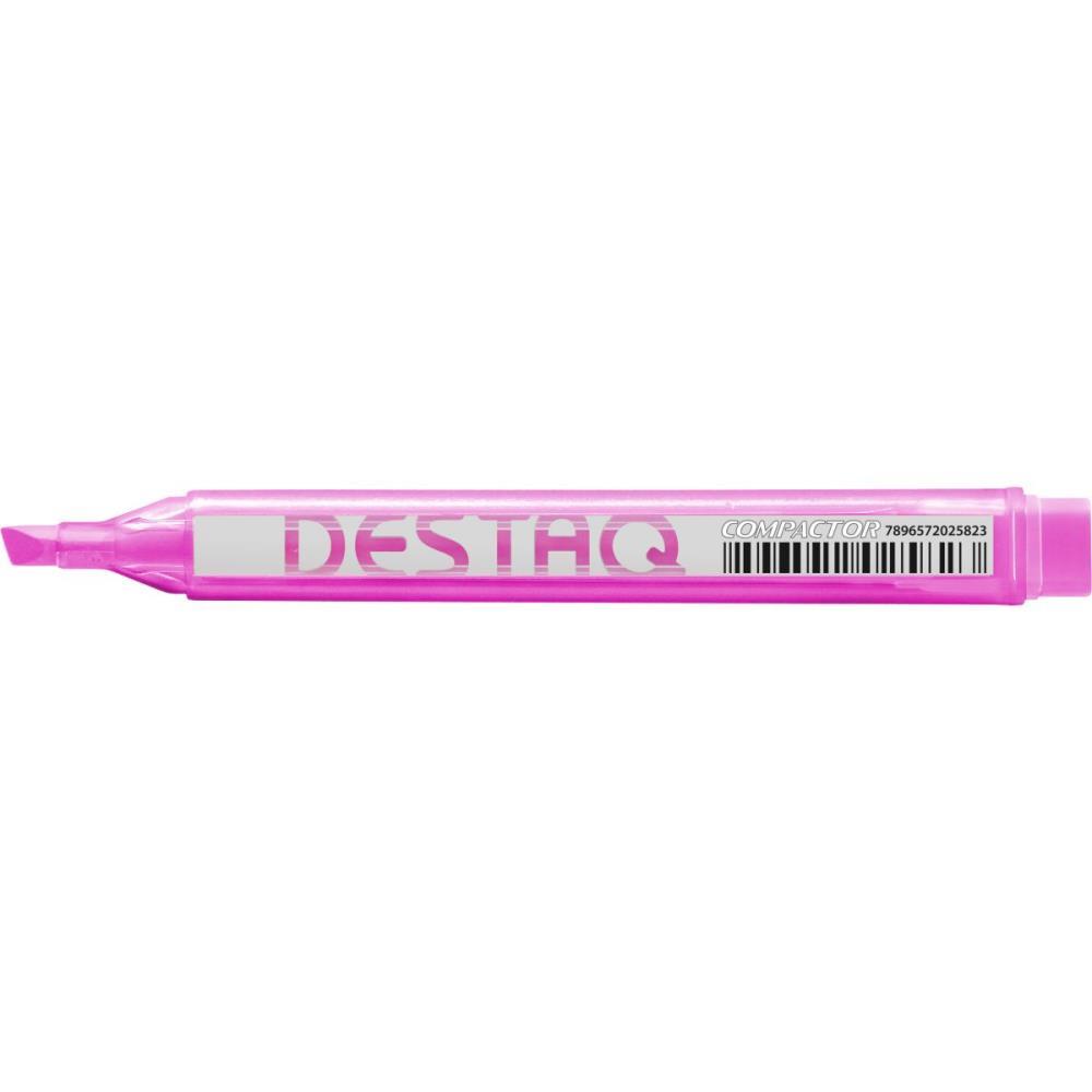 Caneta Marca Texto Destaq Fluorescente Rosa