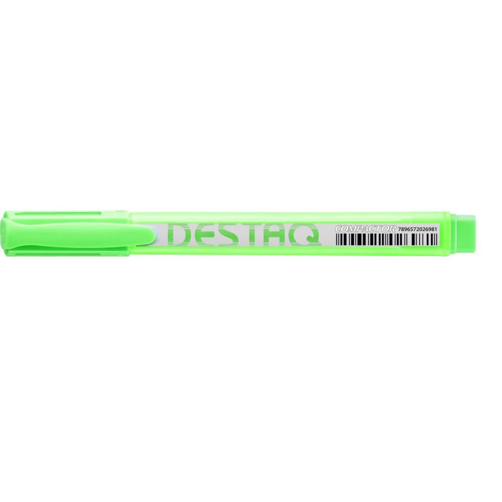Caneta Marca Texto Destaq Fluorescente Verde