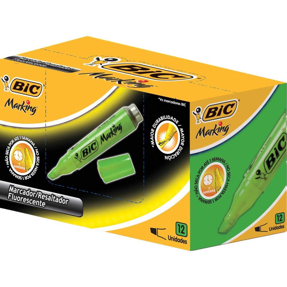 Caneta Marca Texto Marking Fluorescente Verde