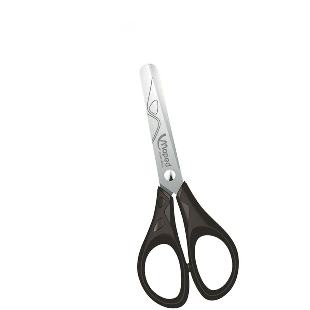 Tesoura Escolar Essentials Preta 13CM
