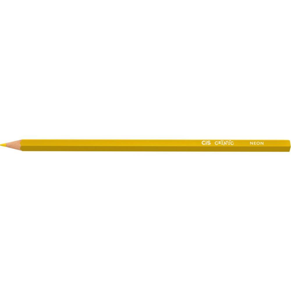 Lapis de COR Sextavado CIS Criatic Neon 6 Cores