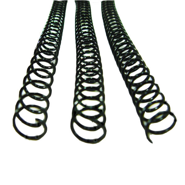 Espiral para Caderno 09MM Preto C/100UN. P/50FLS.