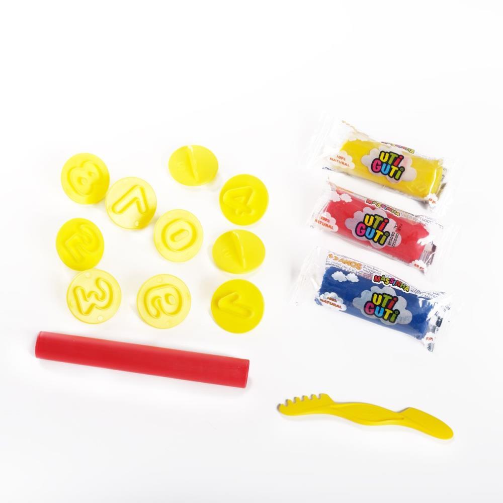 Massa para Modelar Criativa KIT Numeros Utiguti 15PCS