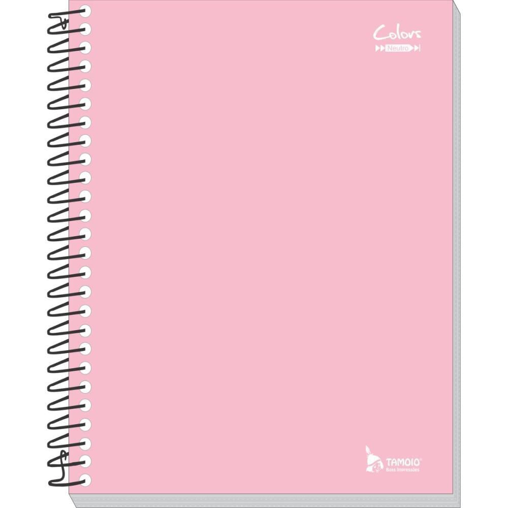 Caderno 10X1 Capa Dura Neutro Rosa 200 Folhas