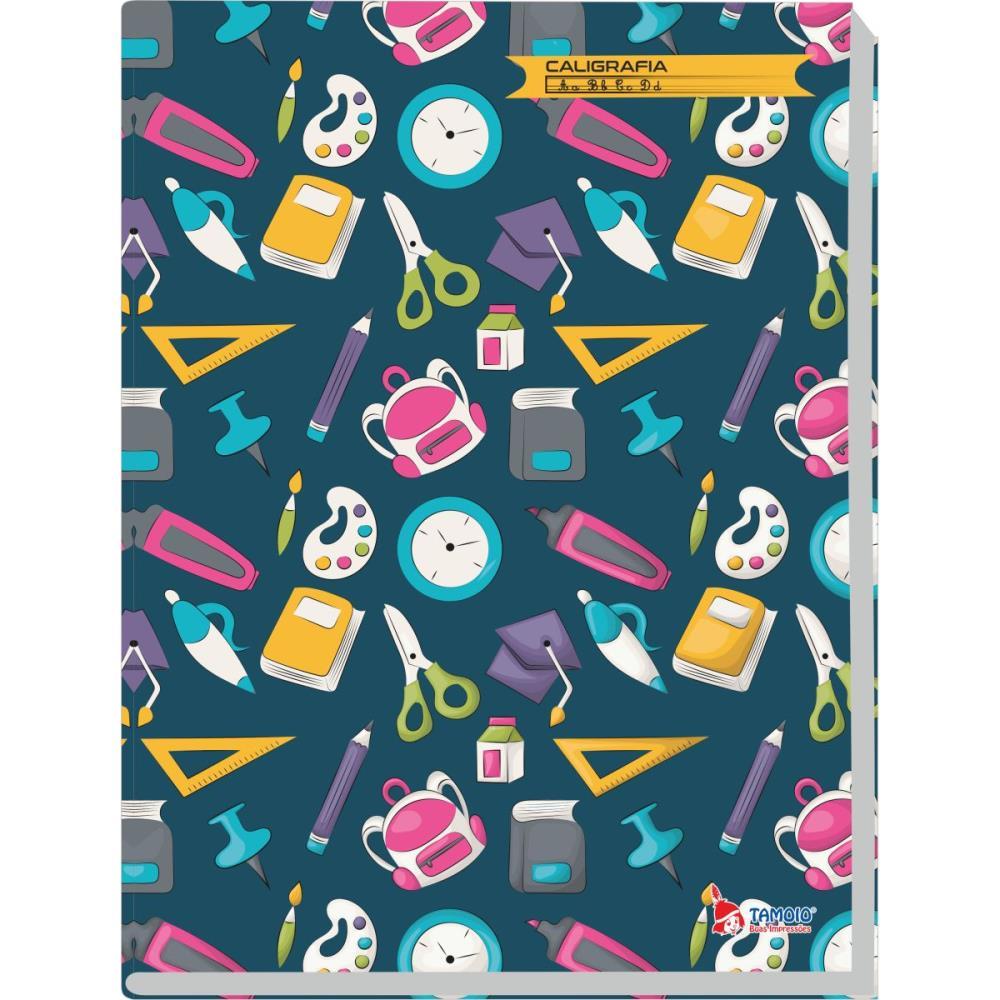 Caderno Caligrafia Capa Dura Decorado 96F UNIV Broch.vertic
