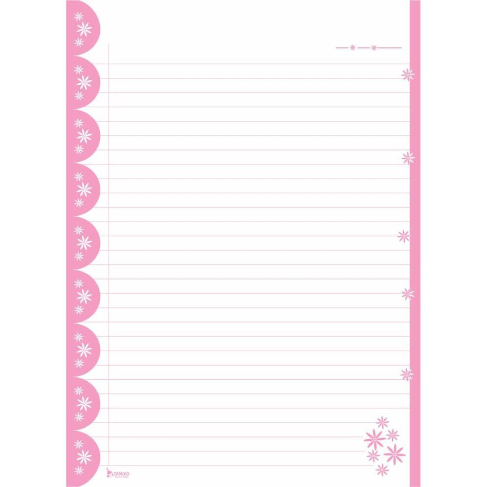 Bloco para Fichario Universit. Decorado 4 Cores 96 Folhas