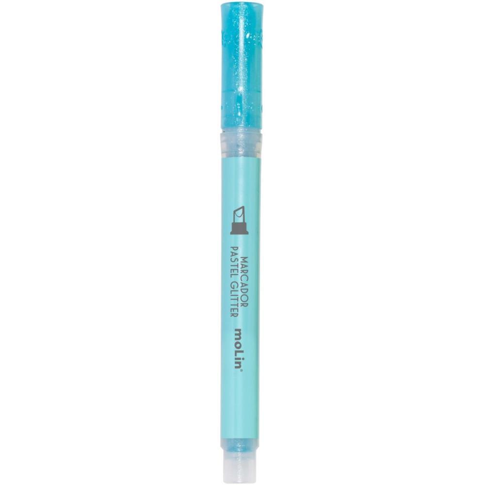 Caneta Marca Texto Pastel Glitter 6 Cores