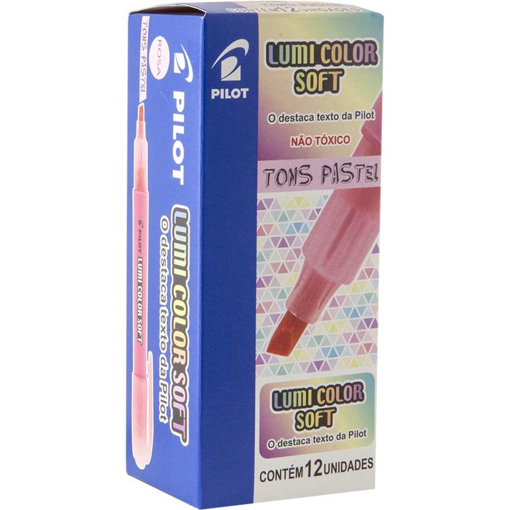 Caneta Marca Texto Lumicolor SOFT Rosa Pastel
