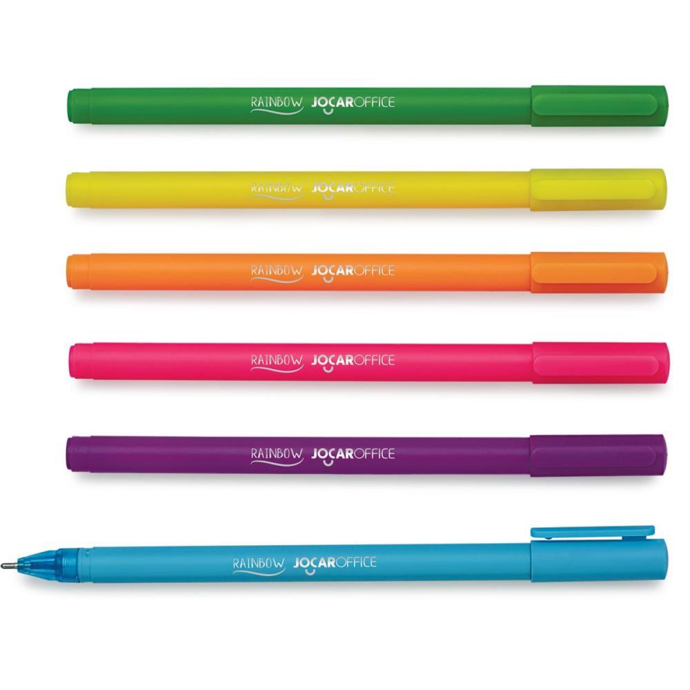 Caneta GEL Rainbow 0.7MM 6CORES