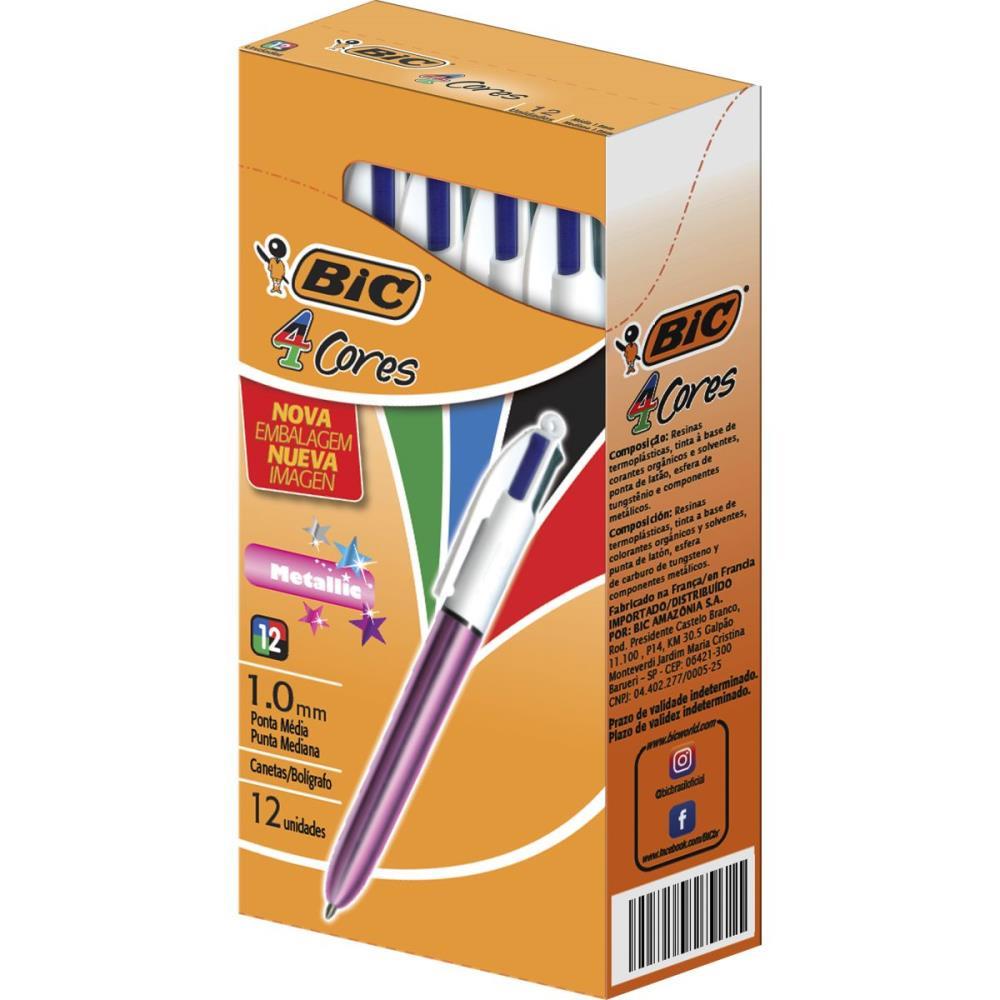 Caneta Esferografica BIC 4 Cores Metallic