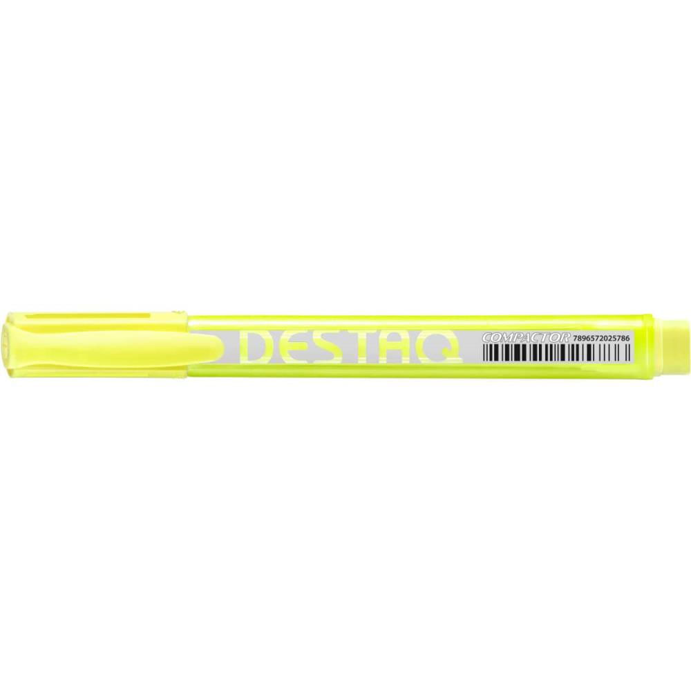 Caneta Marca Texto Destaq Fluorescente Amarela