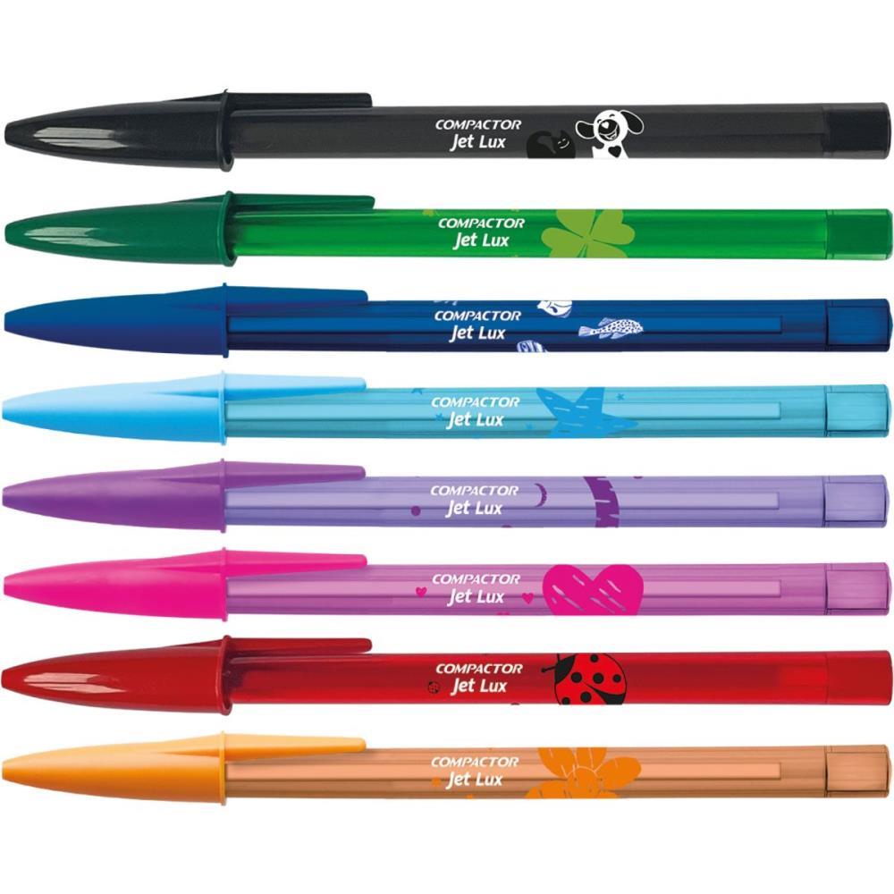 Caneta Esferografica JET LUX 8 Cores