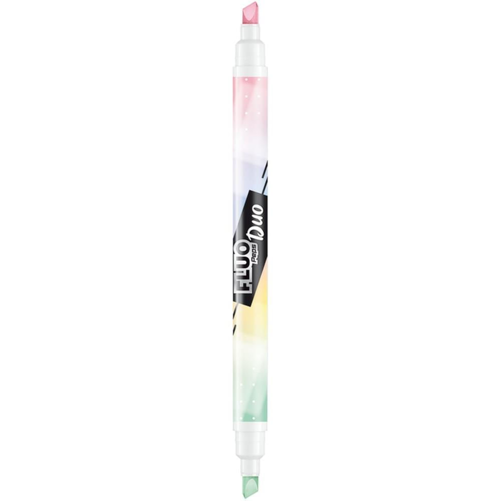 Caneta Marca Texto Fluo Duo Pastel Formato Caneta