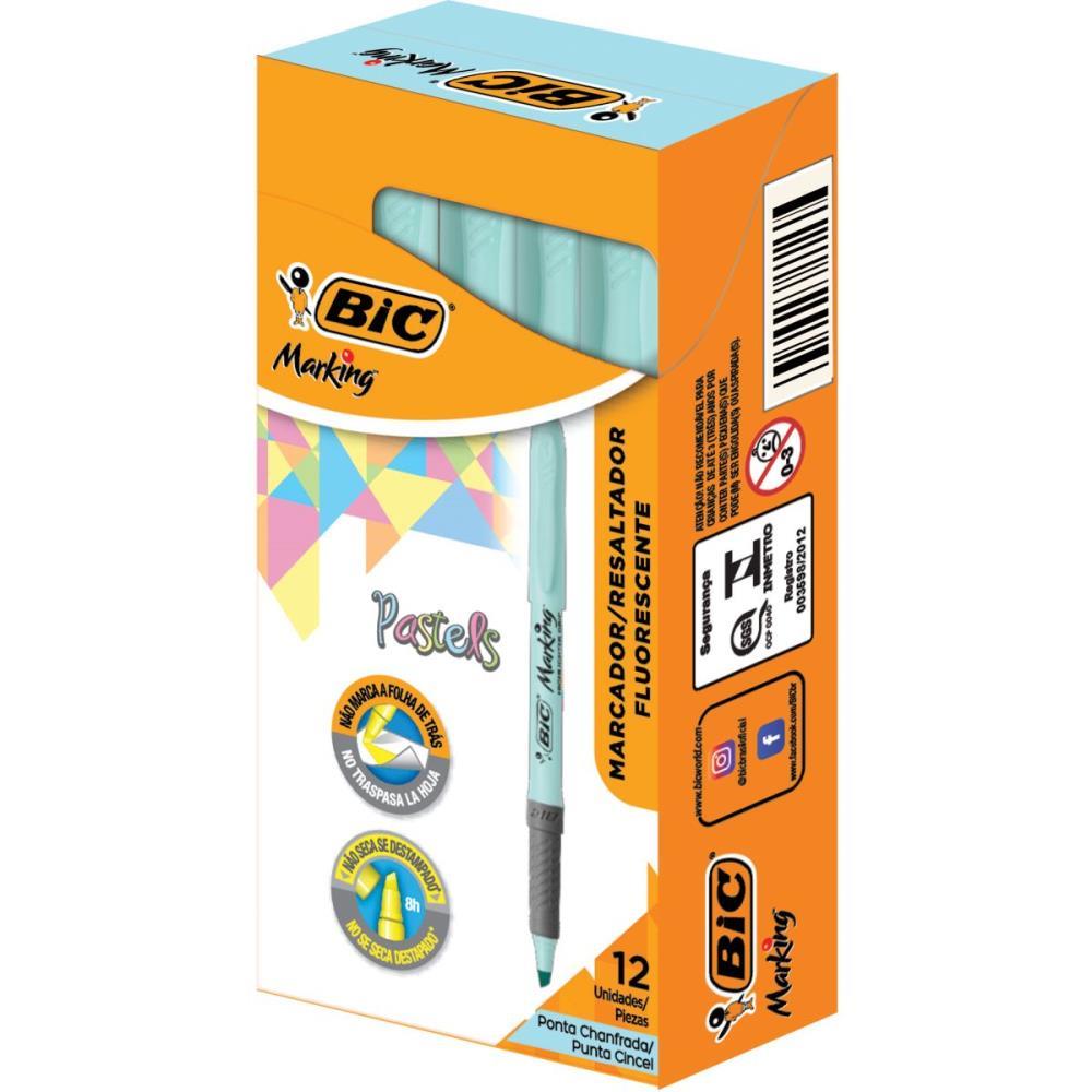 Caneta Marca Texto Marking Azul Pastel