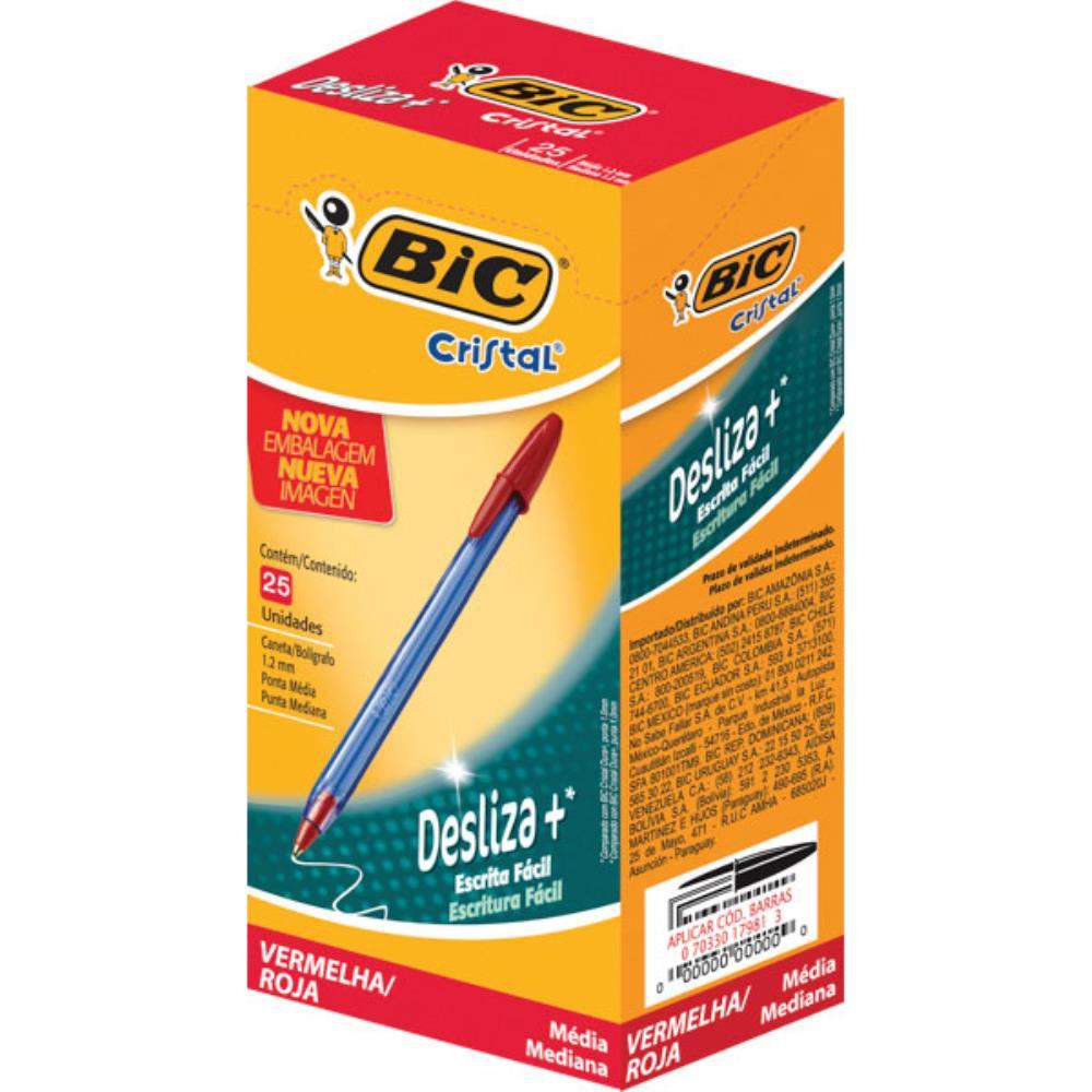 Caneta Esferografica Cristal SOFT Vermelha