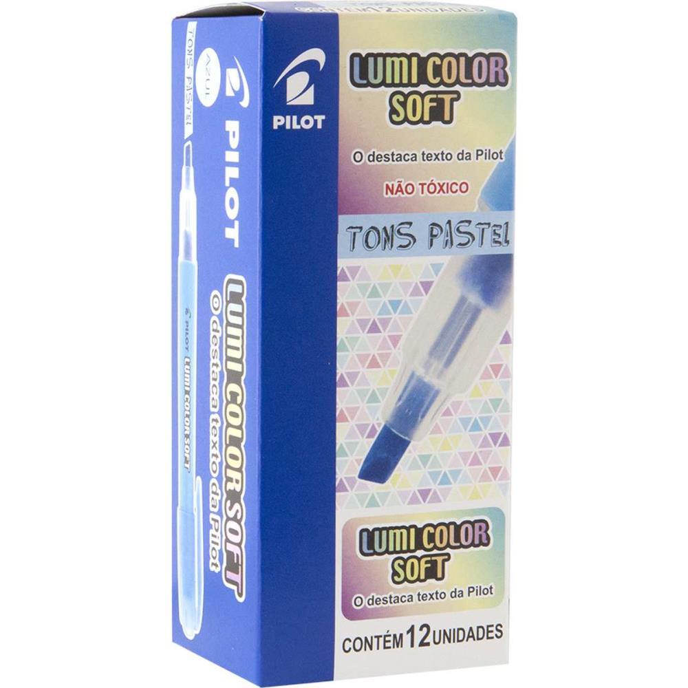 Caneta Marca Texto Lumicolor SOFT Azul