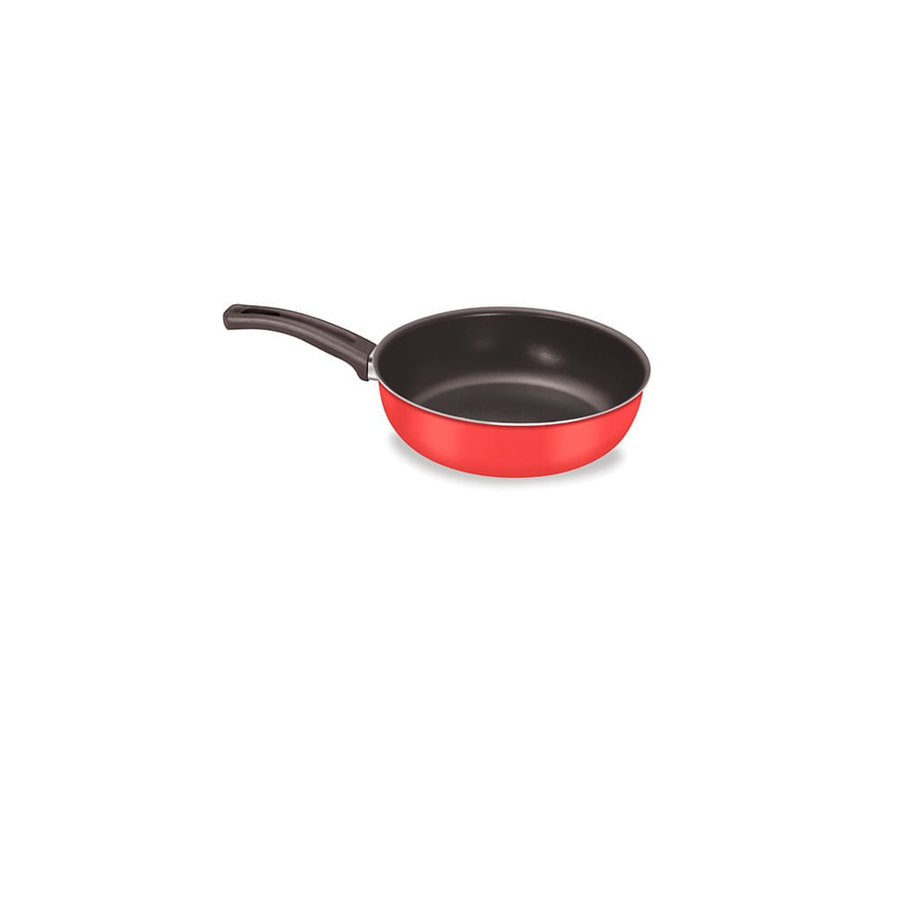 Frigideira alta 20 cm  Vermelha  - antiaderente