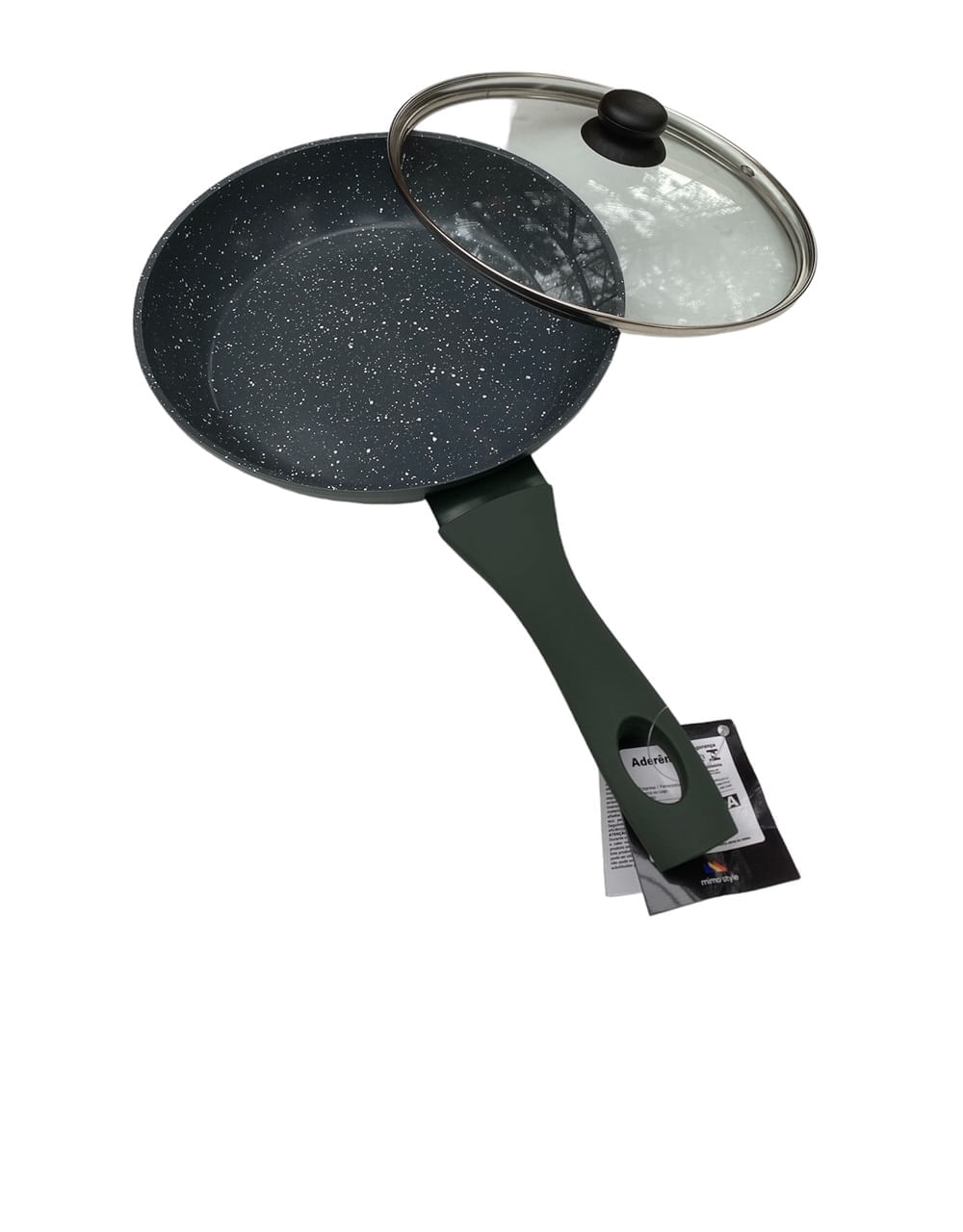 Frigideira indução Revestimento Ceramico Jade com tampa 22cm