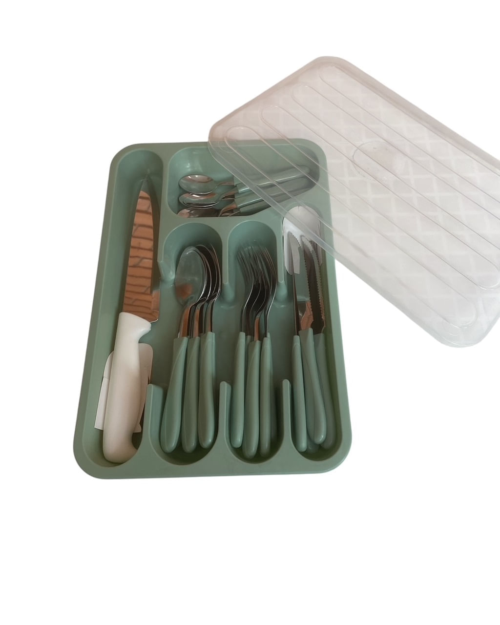 Lindo Faqueiro para 6 pessoas com gaveteiro e faca cozinha