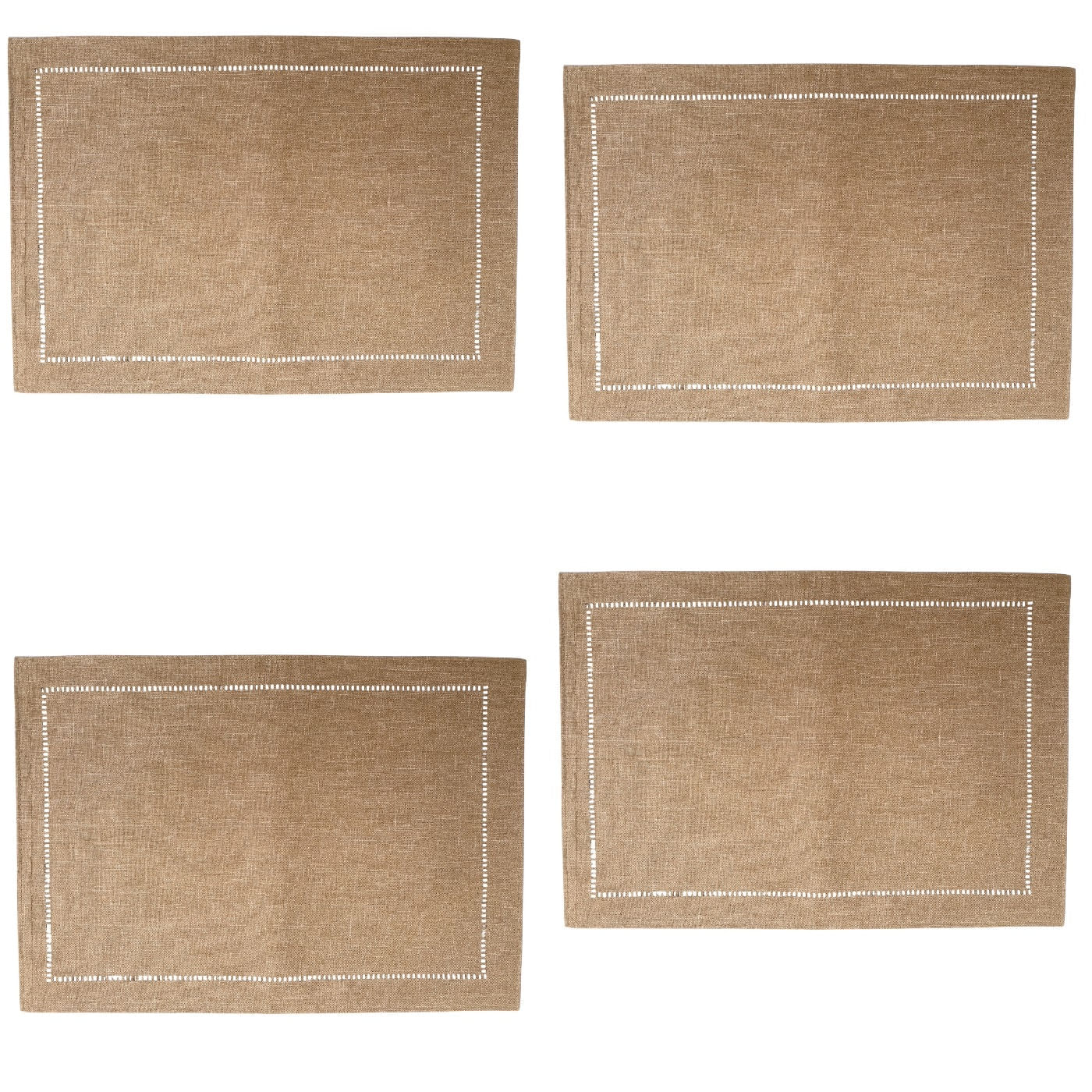 Jogo Americano  4 peças Argivai 35 x 50 cm Glamour CASTANHO