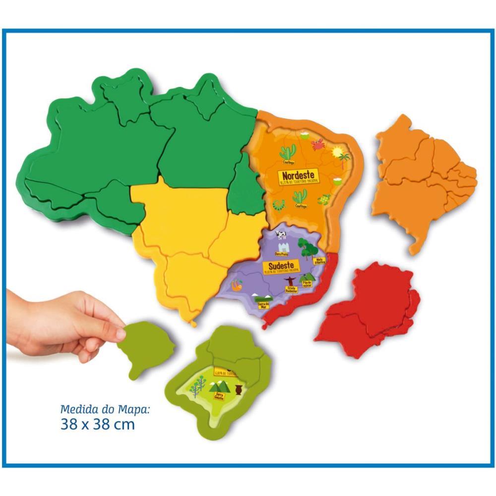 Brinquedo para Montar Mapa do Brasil