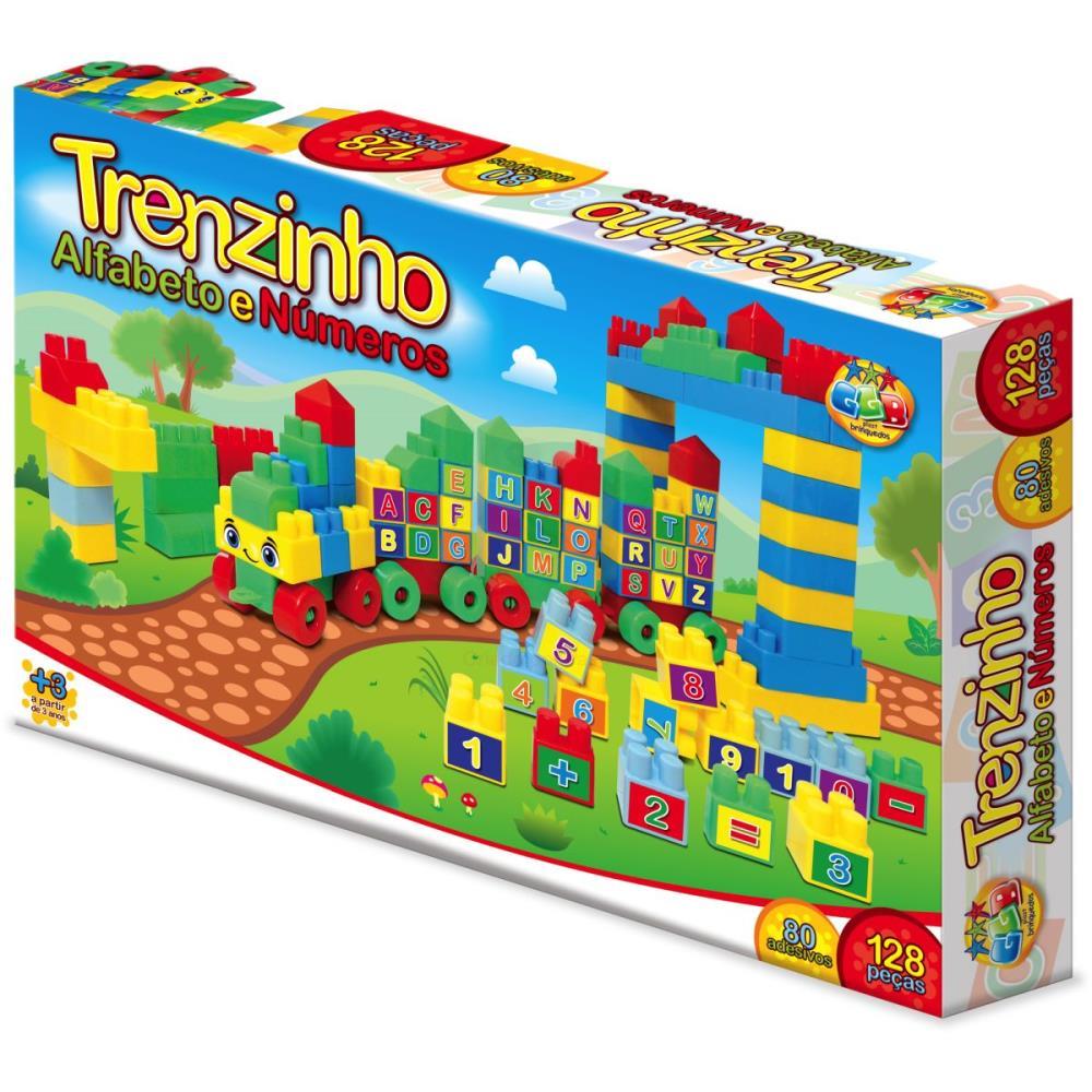 Brinquedo para Montar TRENZINHO/ALFAB 128PCS C/80ADE