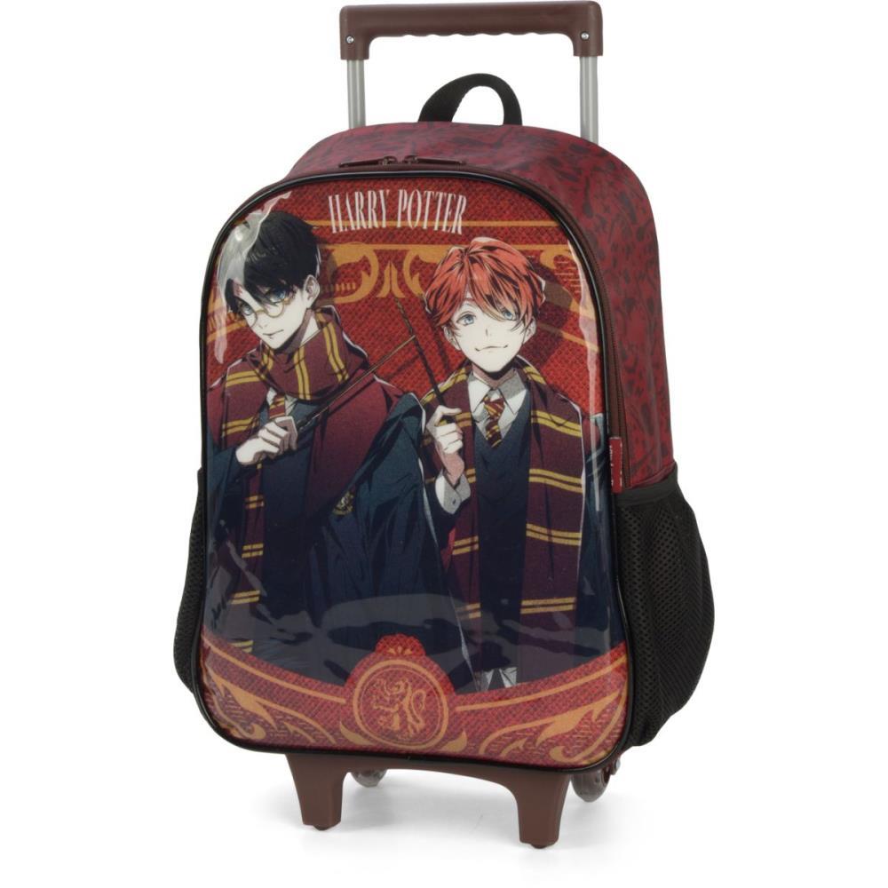 Mochila Infantil com Rodinha HARRY Potter M Vinho