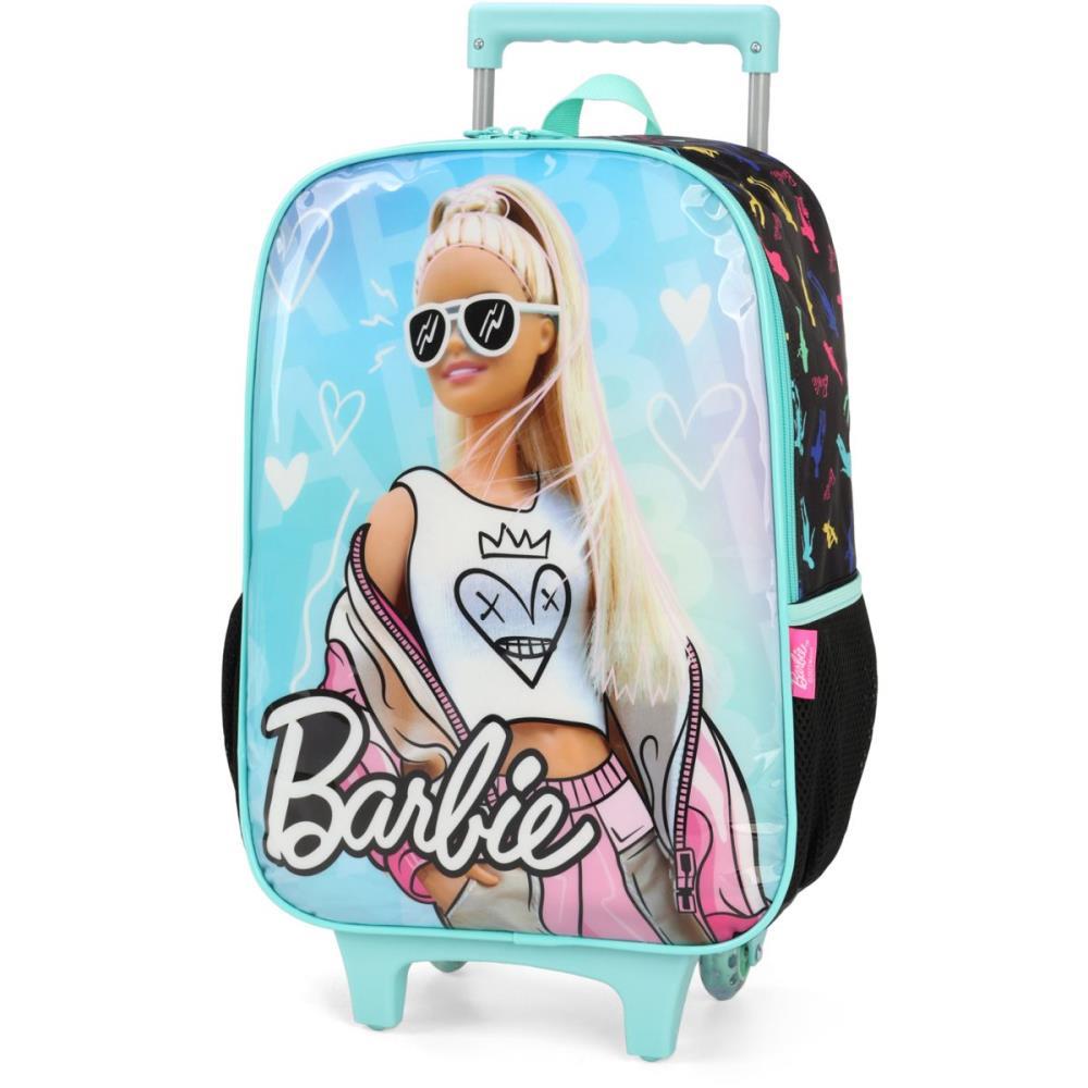 Mochila Infantil com Rodinha Barbie G Verde