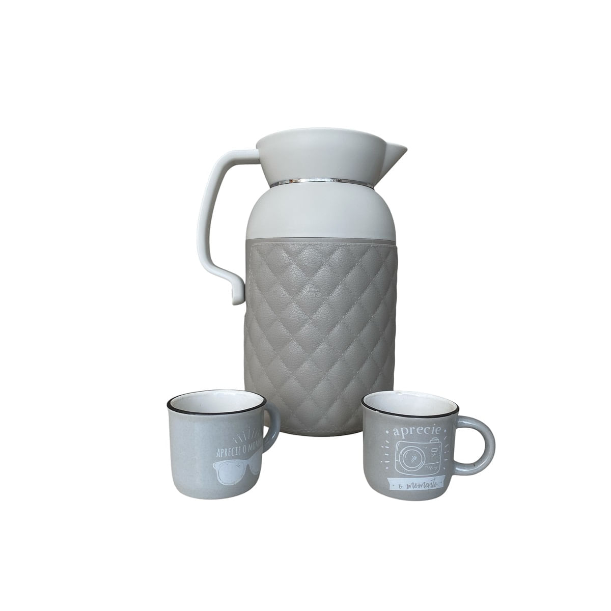 Garrafa Termica 1 Litro com 2 canequinhas  para cafe