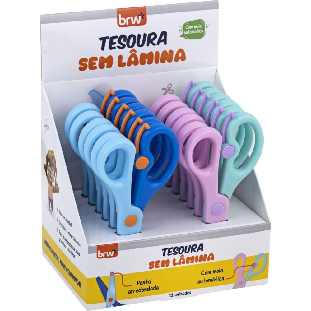 Tesoura Escolar com Mola sem Lamina 13CM (S) DP.C/12
